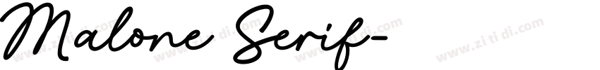 Malone Serif字体转换